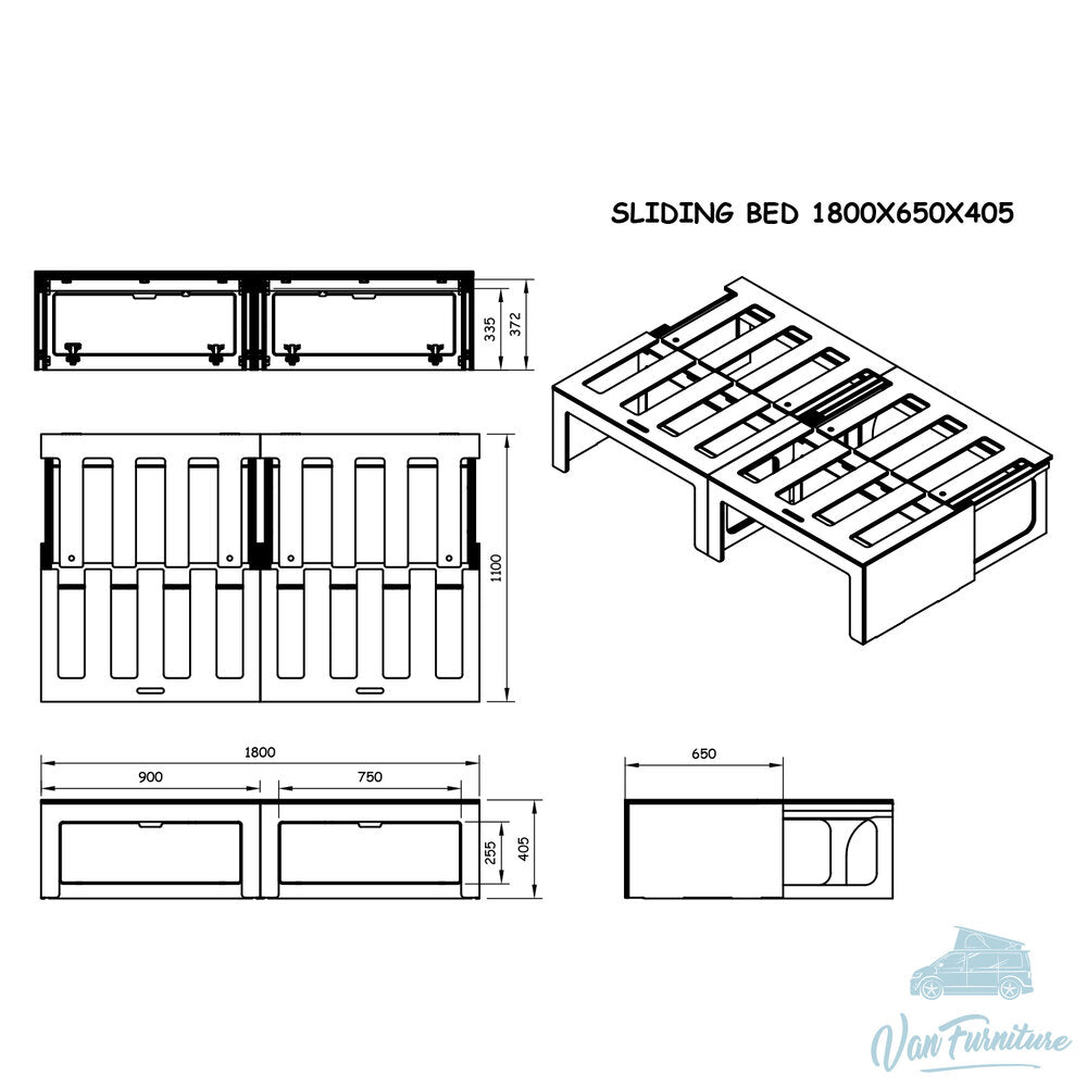 Standard Ply Sliding Bed